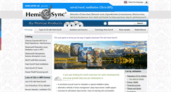 Desktop Screenshot of hemisync-downloads.com
